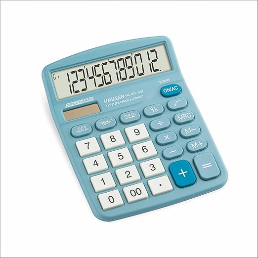 Hauser HC XO-837 Desktop Electronic Calculator