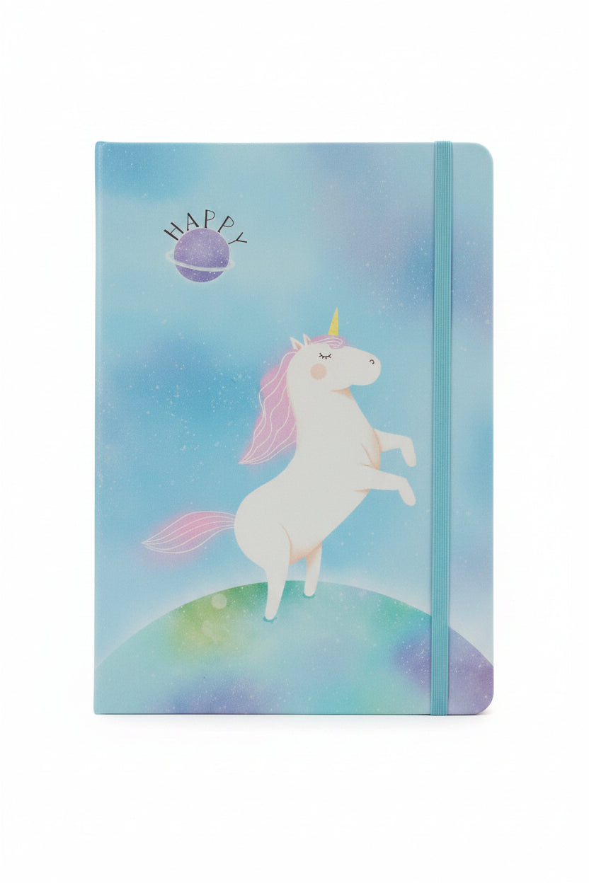 Unicorn Cover Page Fancy Diary