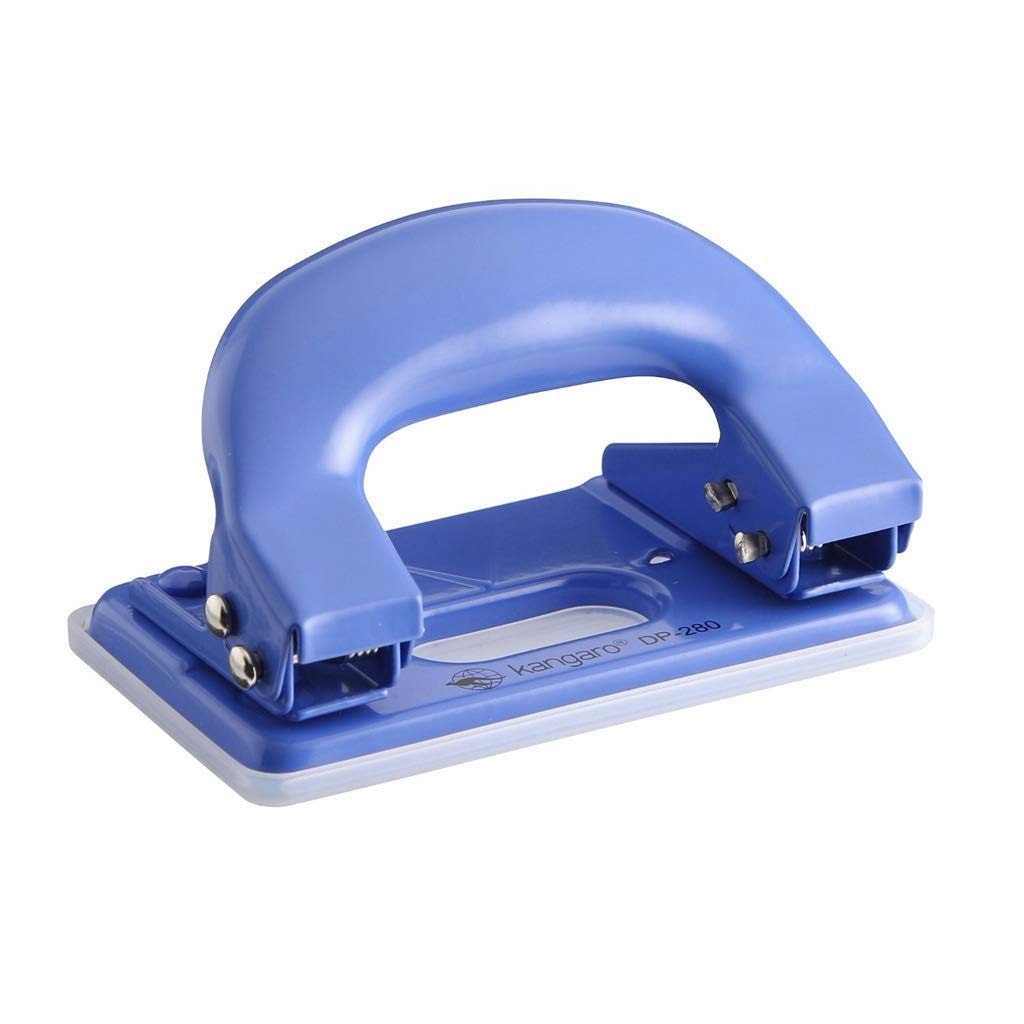 Kangaroo Desk Essentials DP-280 2 Hole Metal Classic Mini Paper Punch |