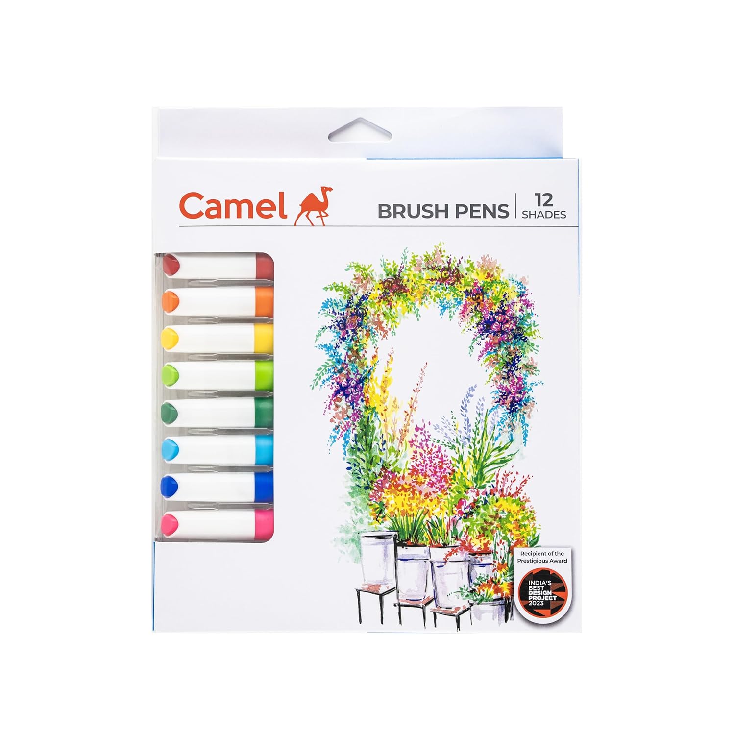Camel Camlin Brush Pen 12 Shades, Bold