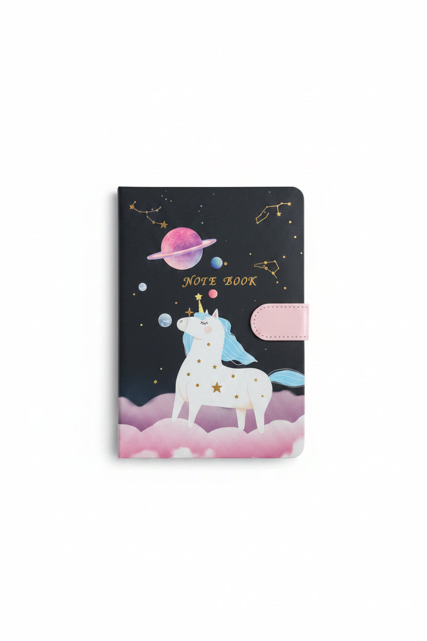 Unicorn Fancy Side Lock Style Diary