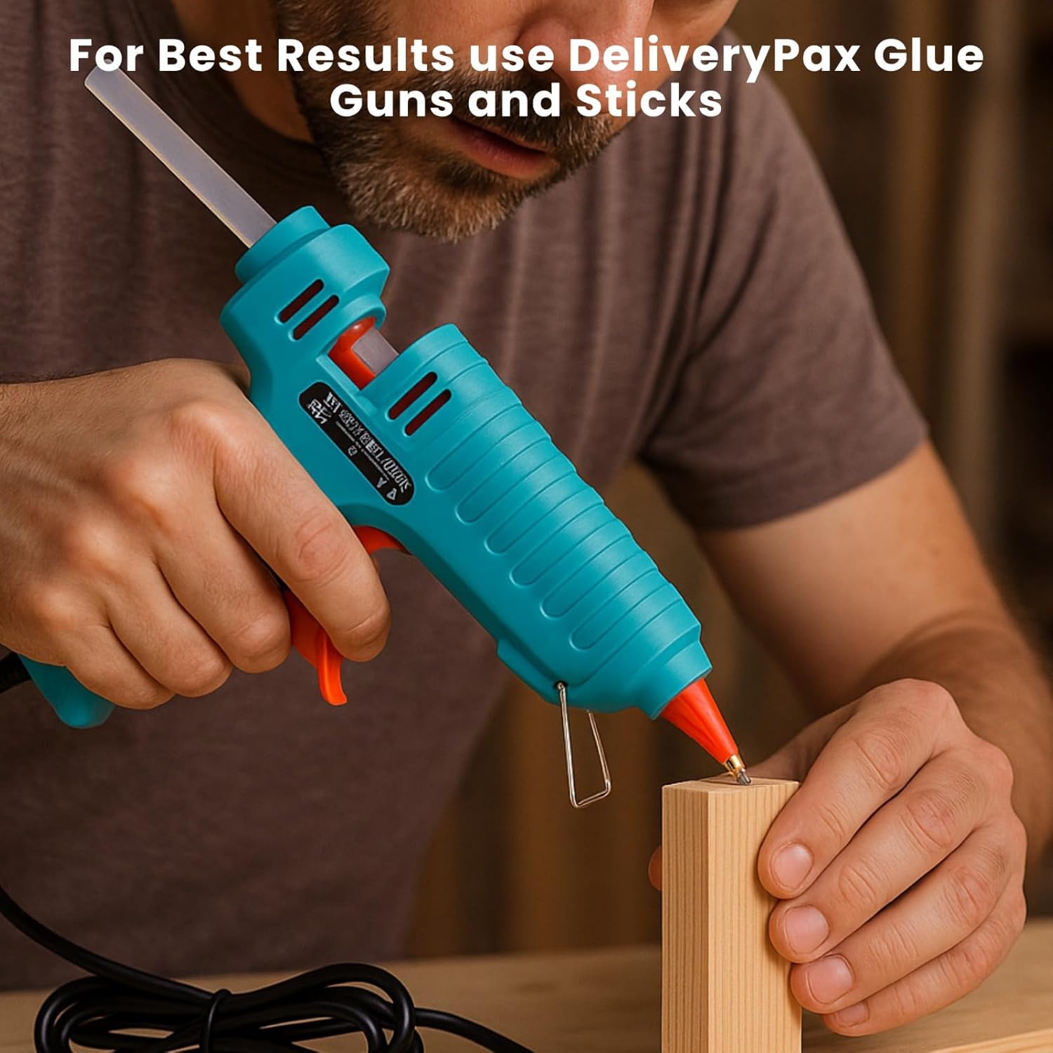 Hot Melt Glue Gun & 11mm Glue Sticks With On/Off Switch Anti Drip Heavy Duty Glue Sticks for DIY Projects, School
