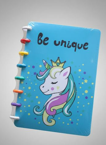 Unicorn “Be Unique” Spiral Style Diary