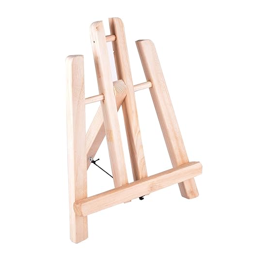 Canvas Easel Stand Tabletop A-Frame Wooden Easel Size - 12"