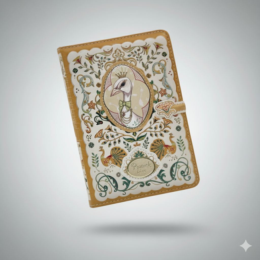 Peacock King Magnetic Lock Style Diary