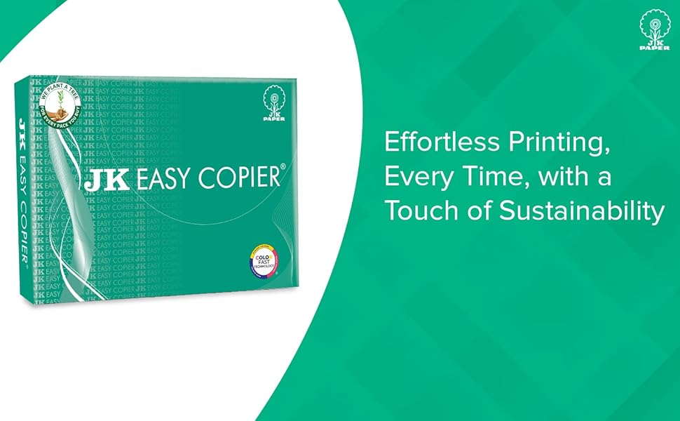 JK Easy Copier Paper | A4 Size | 70 GSM | 500 Sheets | White Paper