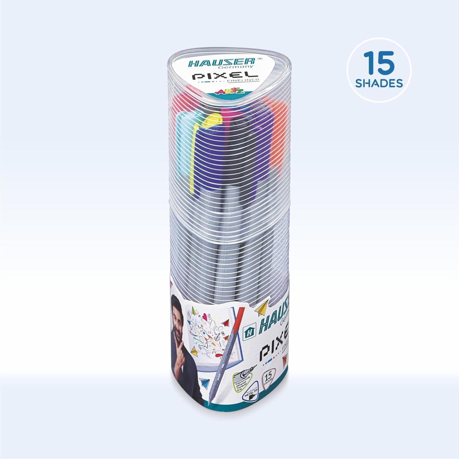 Pixel Fineliner Triangular Body For Better Grip Pack of 15
