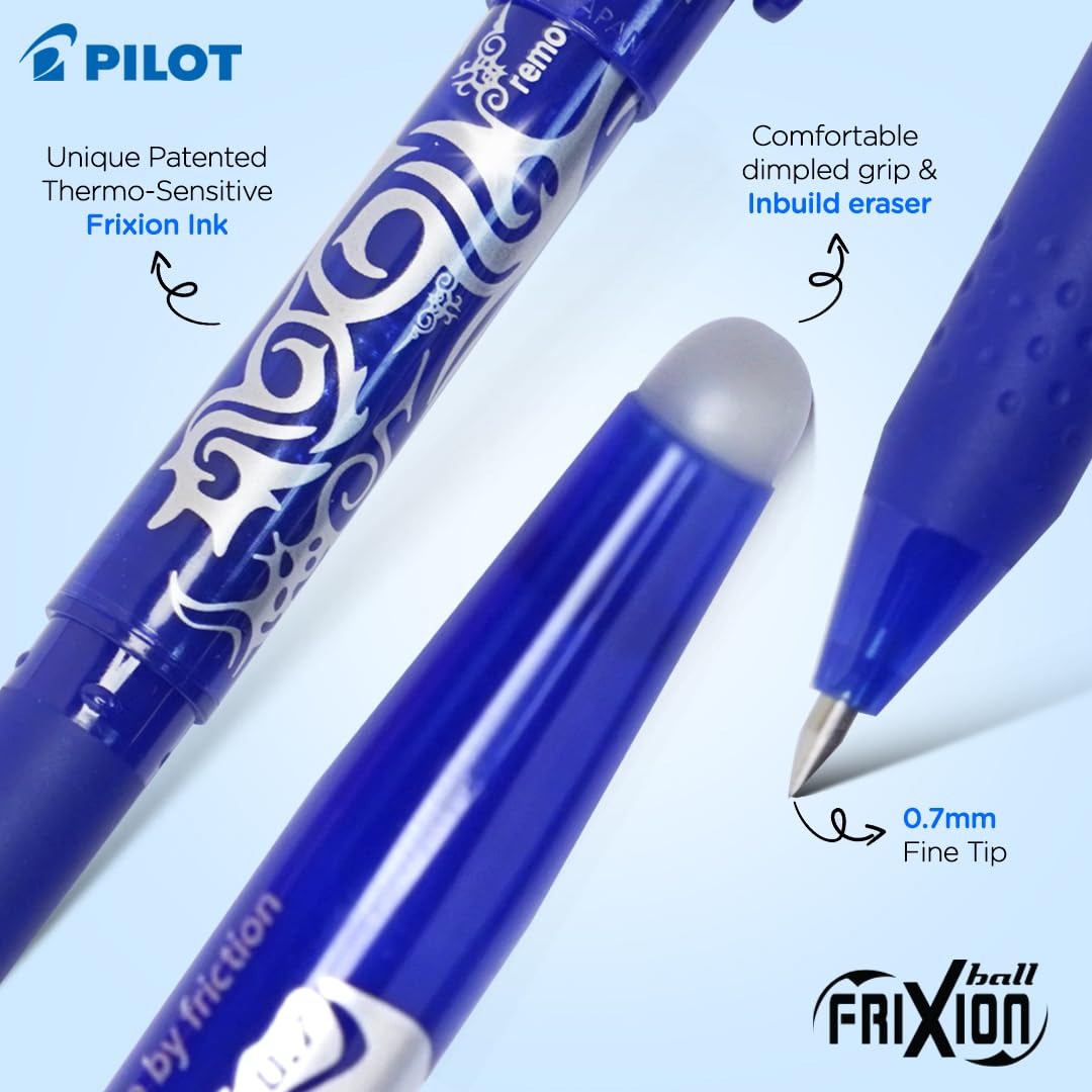 Pilot Frixion Roller Ball Pen, Blue