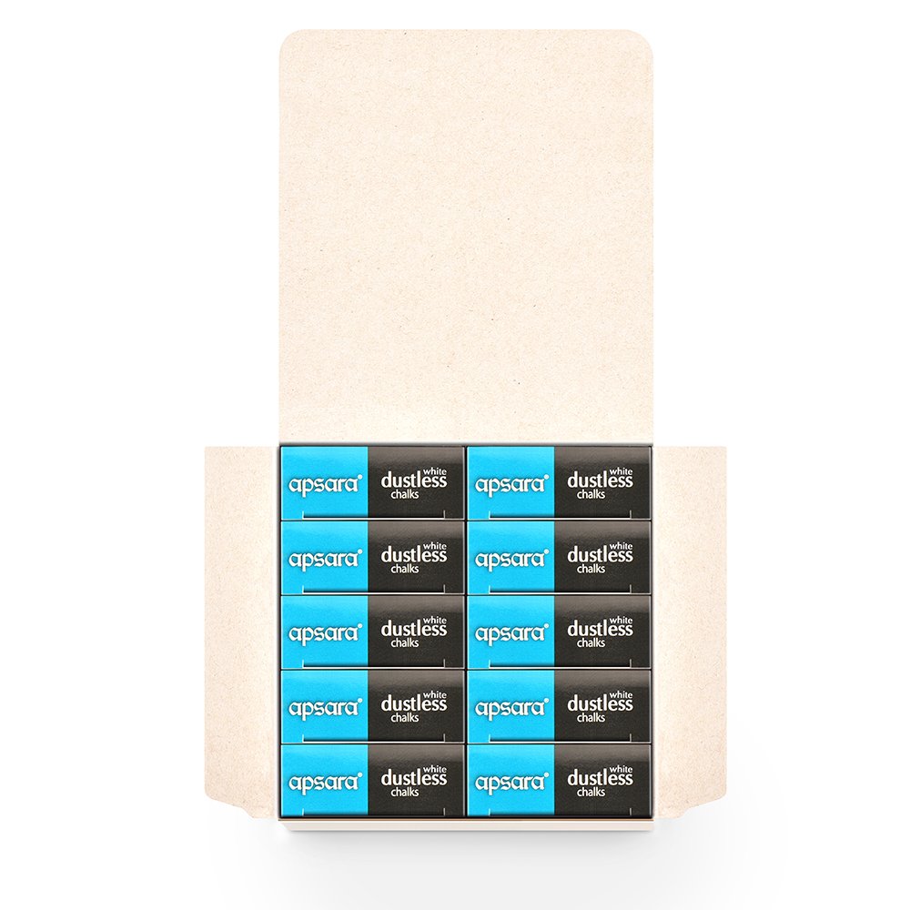 Apsara White Dustless Chalks