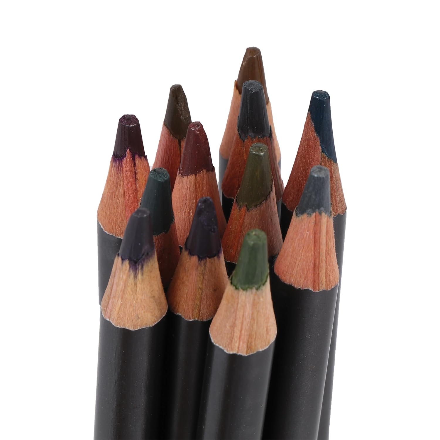 worison Water Soluble Earth Tones 12 Coloured Graphite Pencils