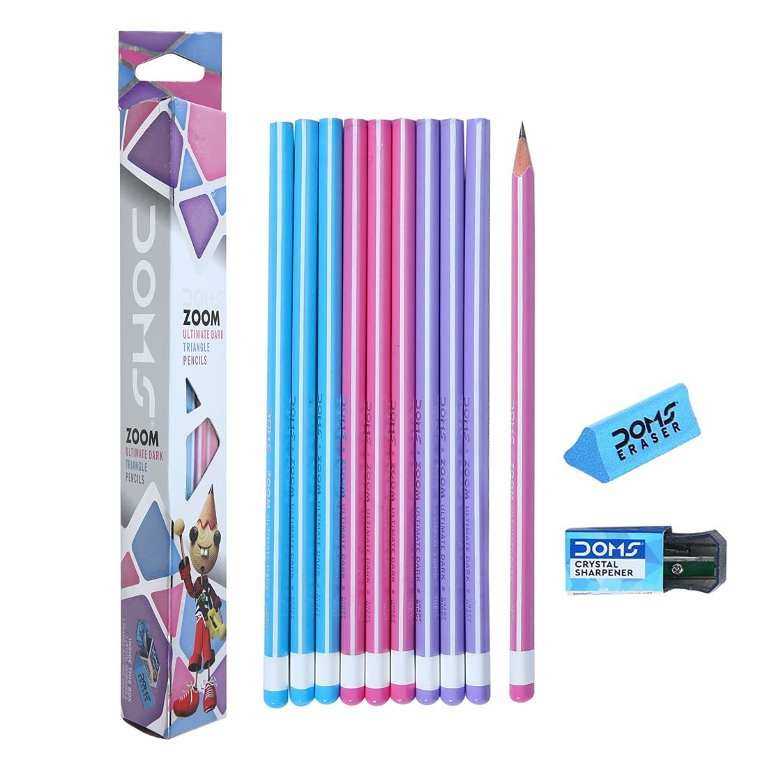 DOMS Zoom Ultimate Dark Triangle Pencils