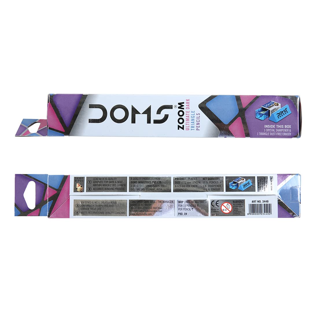 DOMS Zoom Ultimate Dark Triangle Pencils