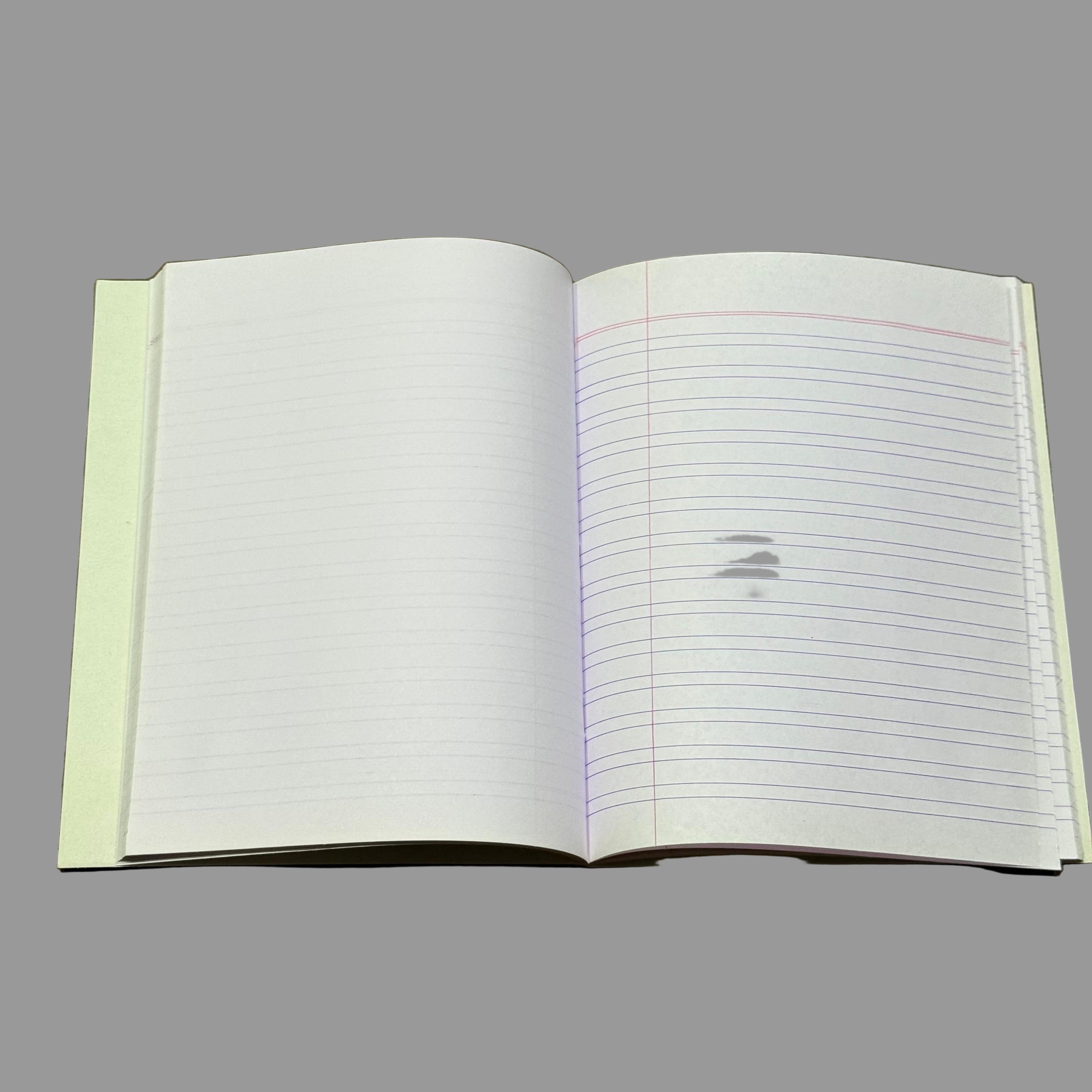 XAV- Double Line Hard Bound Interleaf Notebook
