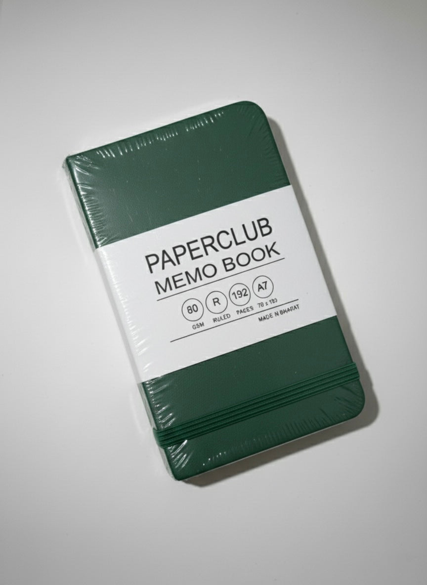 PAPERCLUB Pocket-Sized Memo Book / Diary - A7, Ruled, Purple