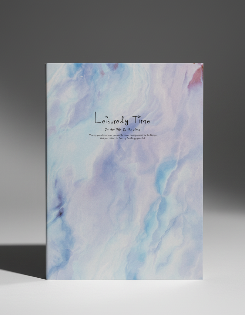 Leisurely Time Pastel Soft Cover Fancy Diary
