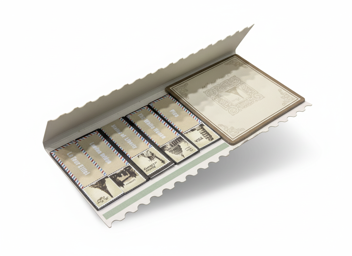Vintage Postage Sticky Note Set