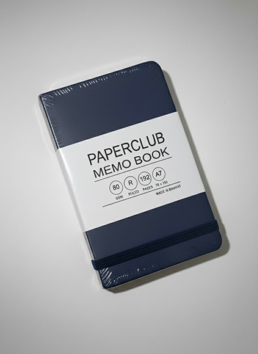 PAPERCLUB Pocket-Sized Memo Book / Diary - A7, Ruled, Purple