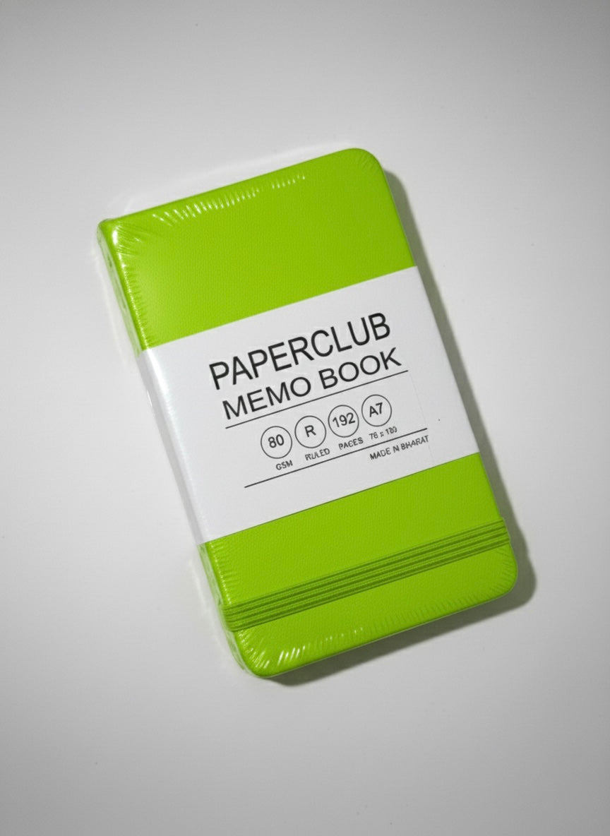 PAPERCLUB Pocket-Sized Memo Book / Diary - A7, Ruled, Purple
