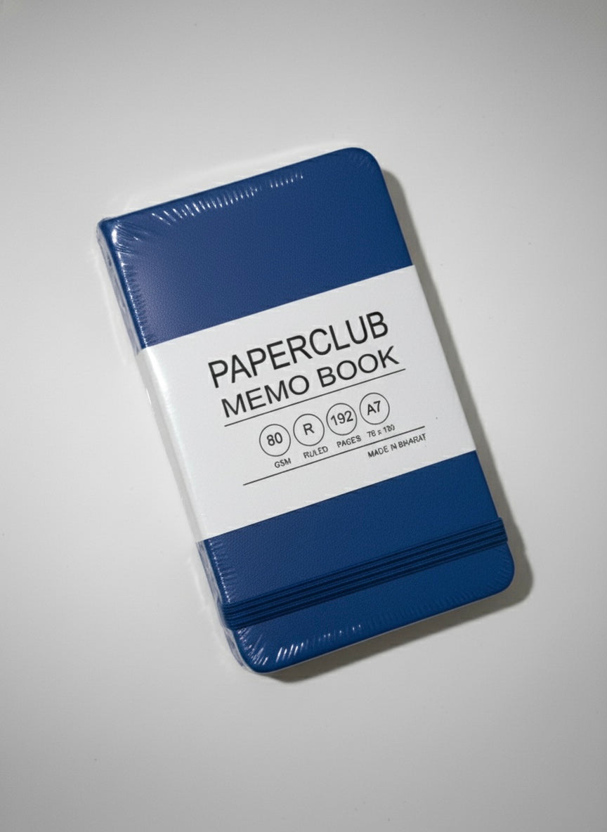 PAPERCLUB Pocket-Sized Memo Book / Diary - A7, Ruled, Purple