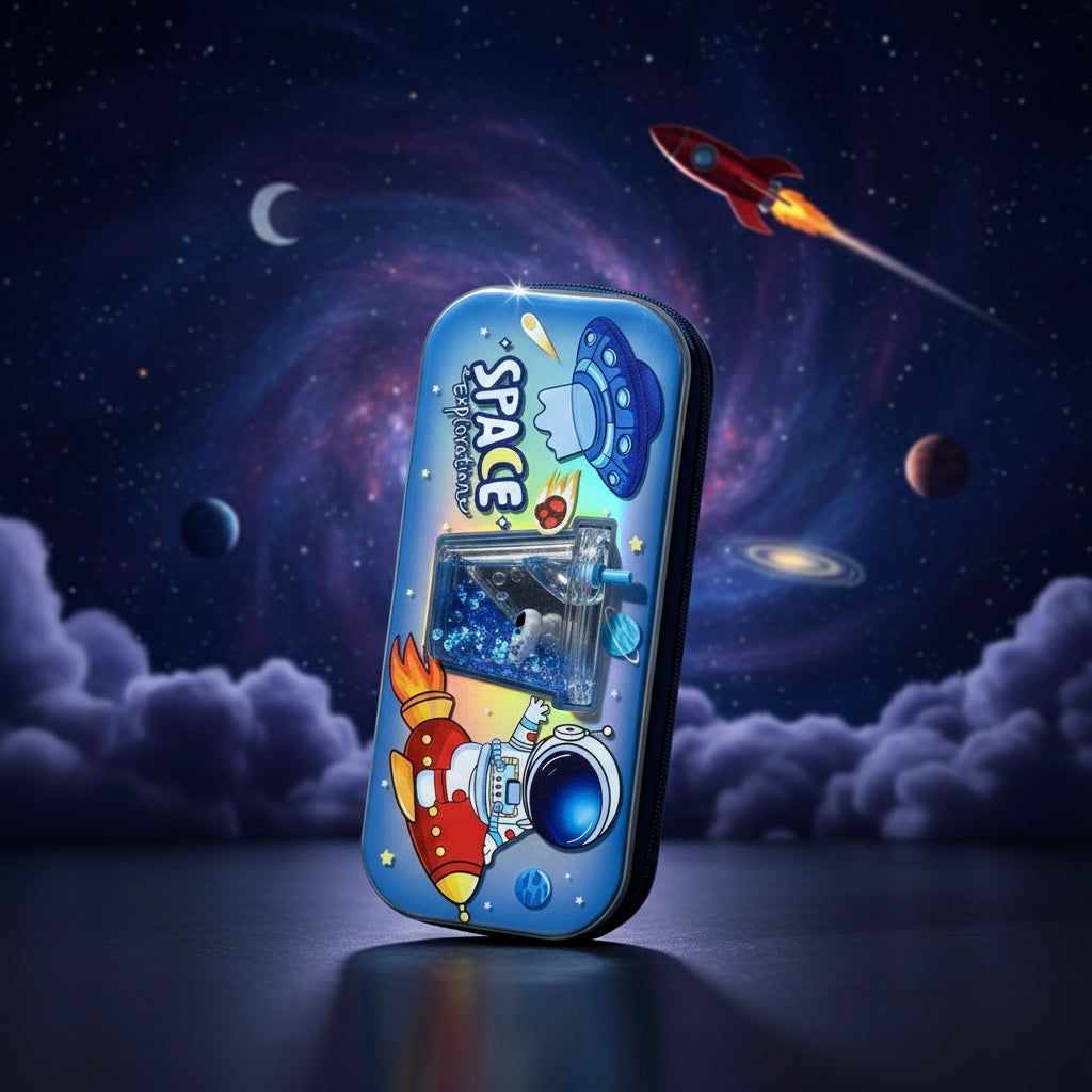 Space Exploration Astronaut Pencil Case