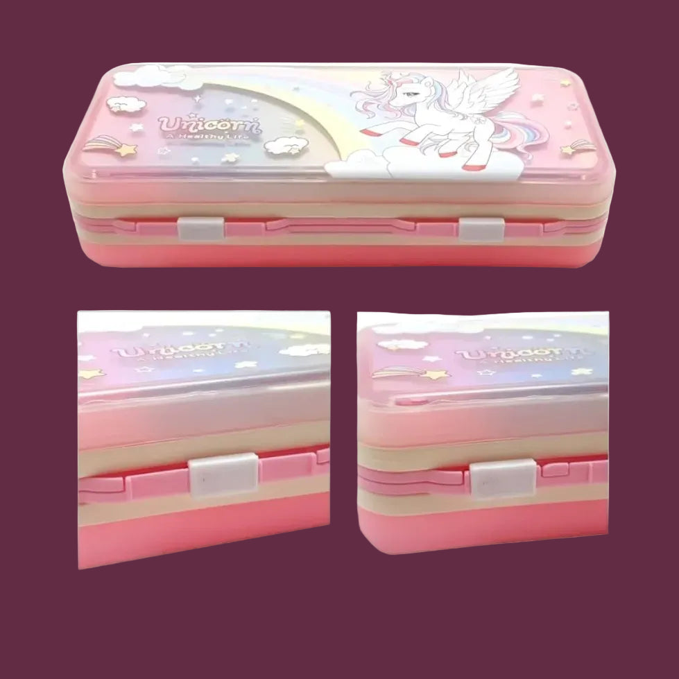 Majestic Unicorn Double-Sided Pencil Case