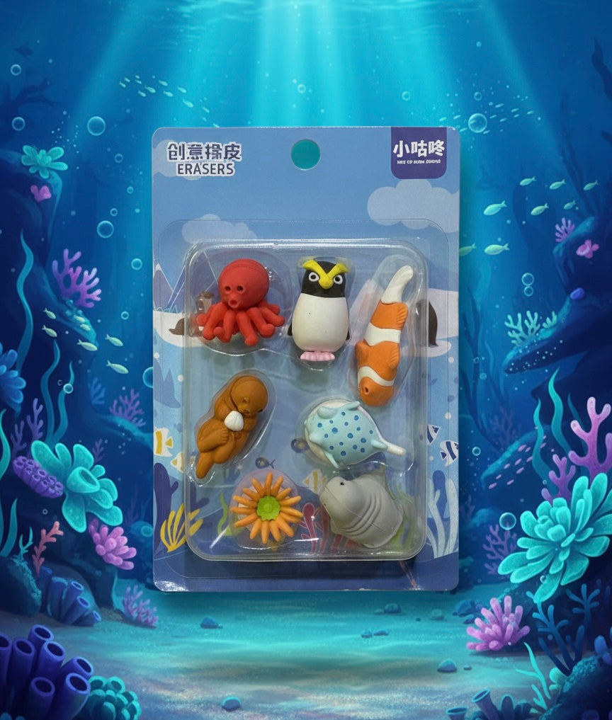 Eraser set for kids (Pack of 7 Eraser's)