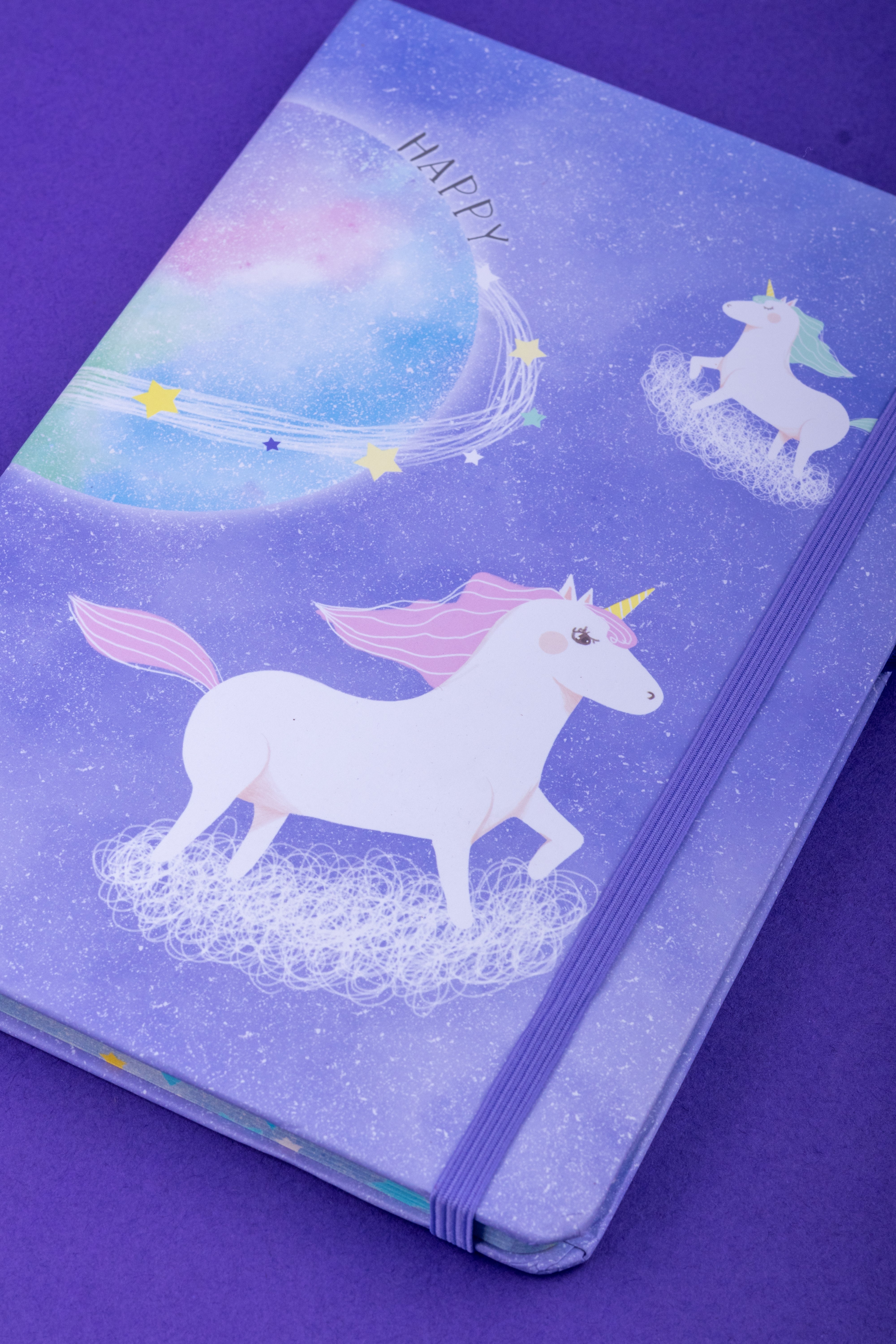 Unicorn Print Style Fancy Cover Diary