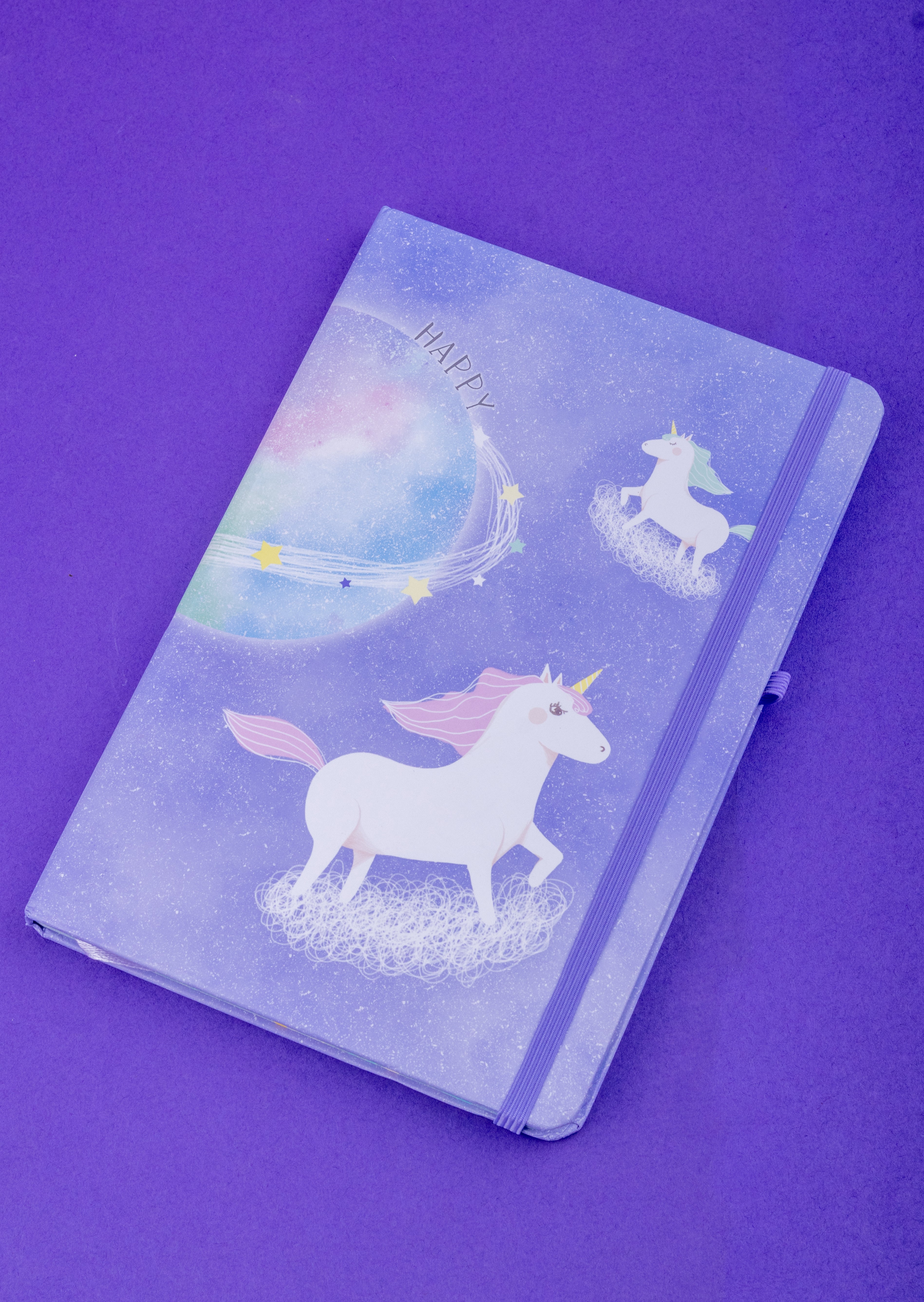 Unicorn Print Style Fancy Cover Diary