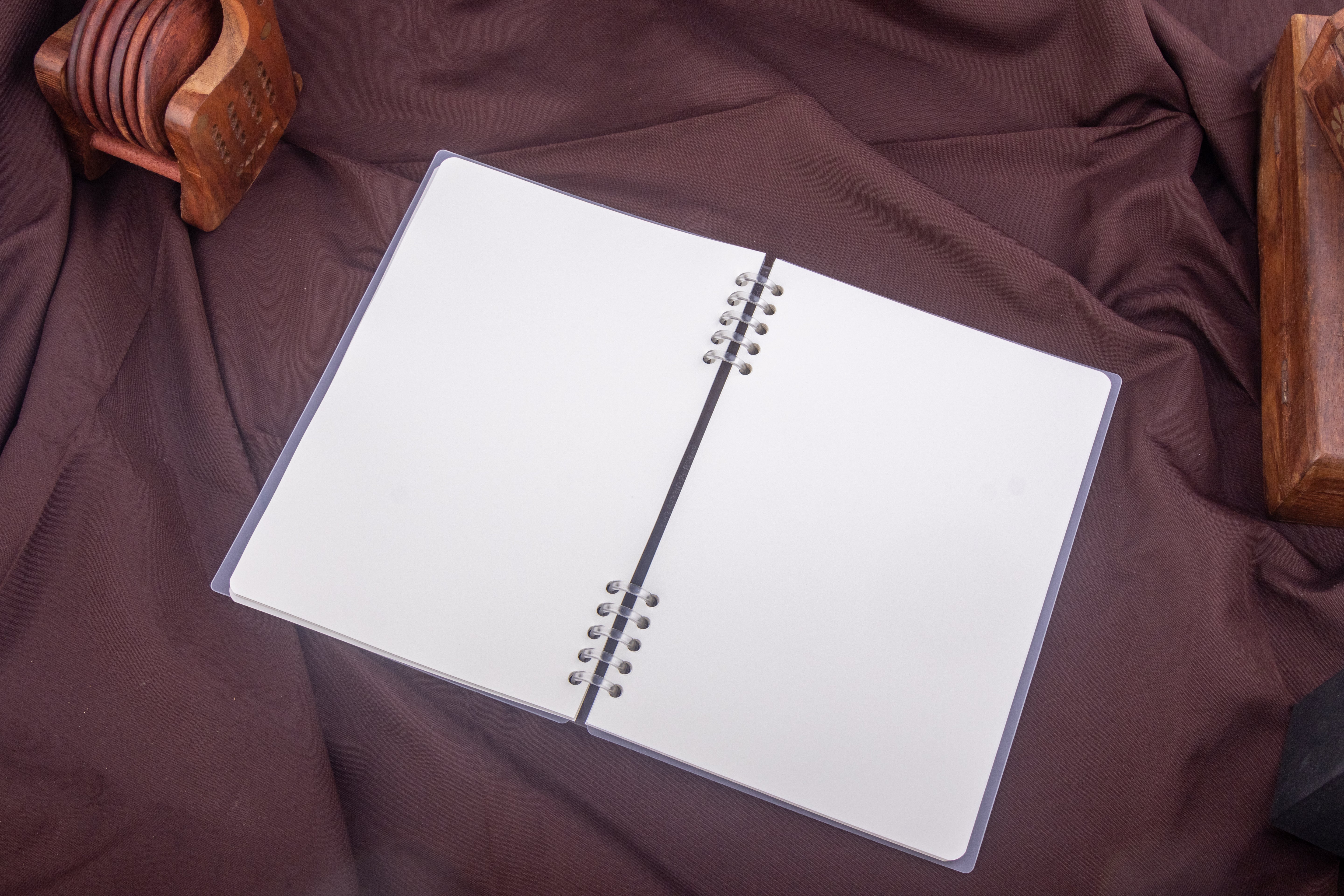 Transparent Cover Spiral Style Diary