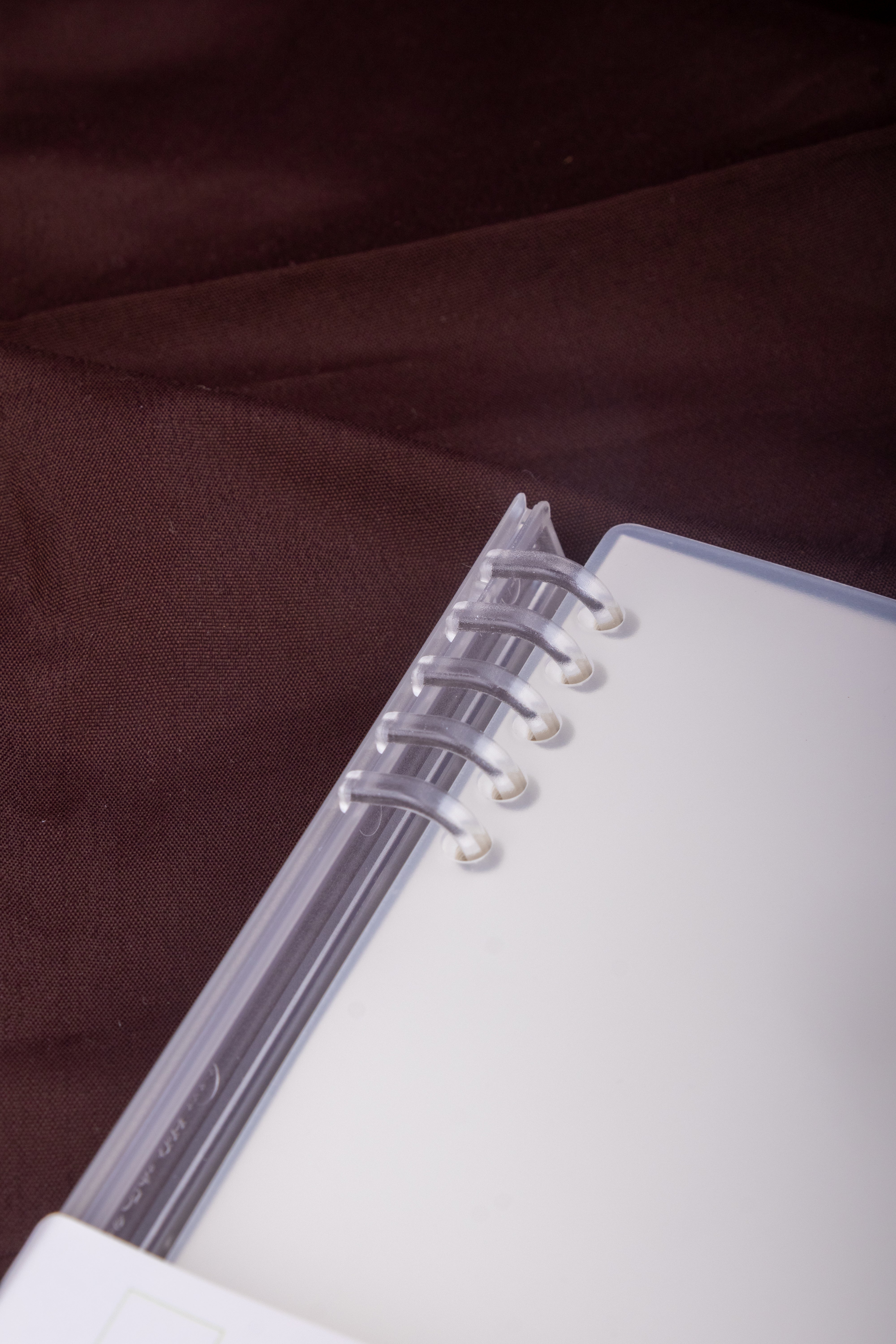 Transparent Cover Spiral Style Diary