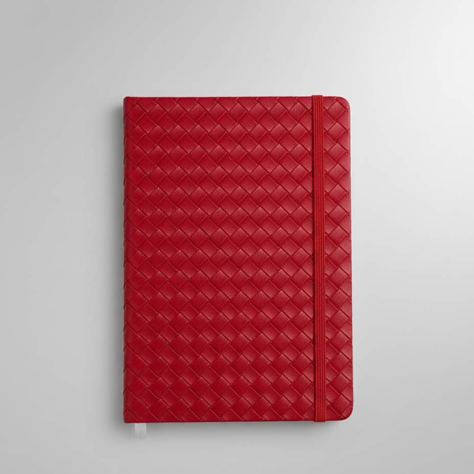 Crimson Weave Notebook Type Diary