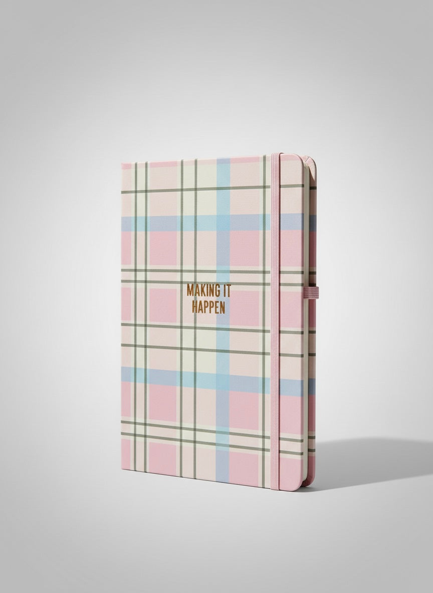 Notebook Type Checked Print Diary