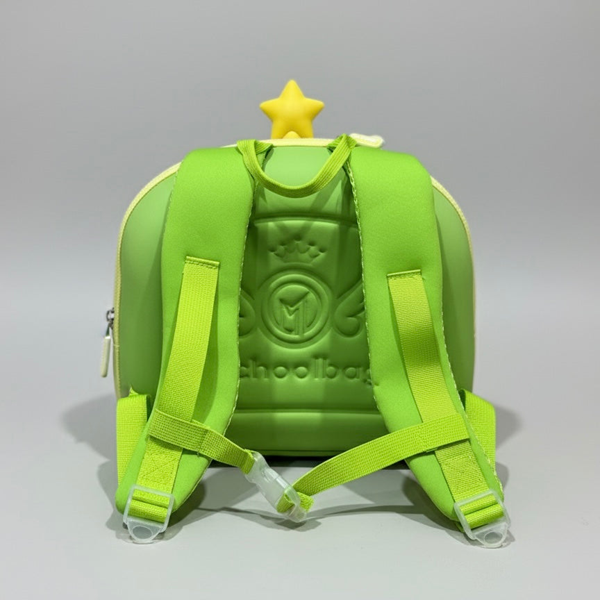 Kids' 3D Cartoon Dinosaur School Backpack / Nursery Bag - Lime Green