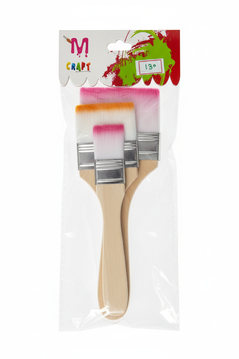 3 Pcs Gesso Paint Brushes
