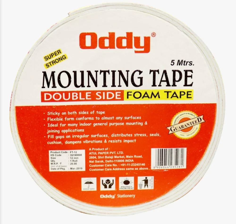 Oddy Mountain Tape Double Sided Foam Tape (5 Mtr)