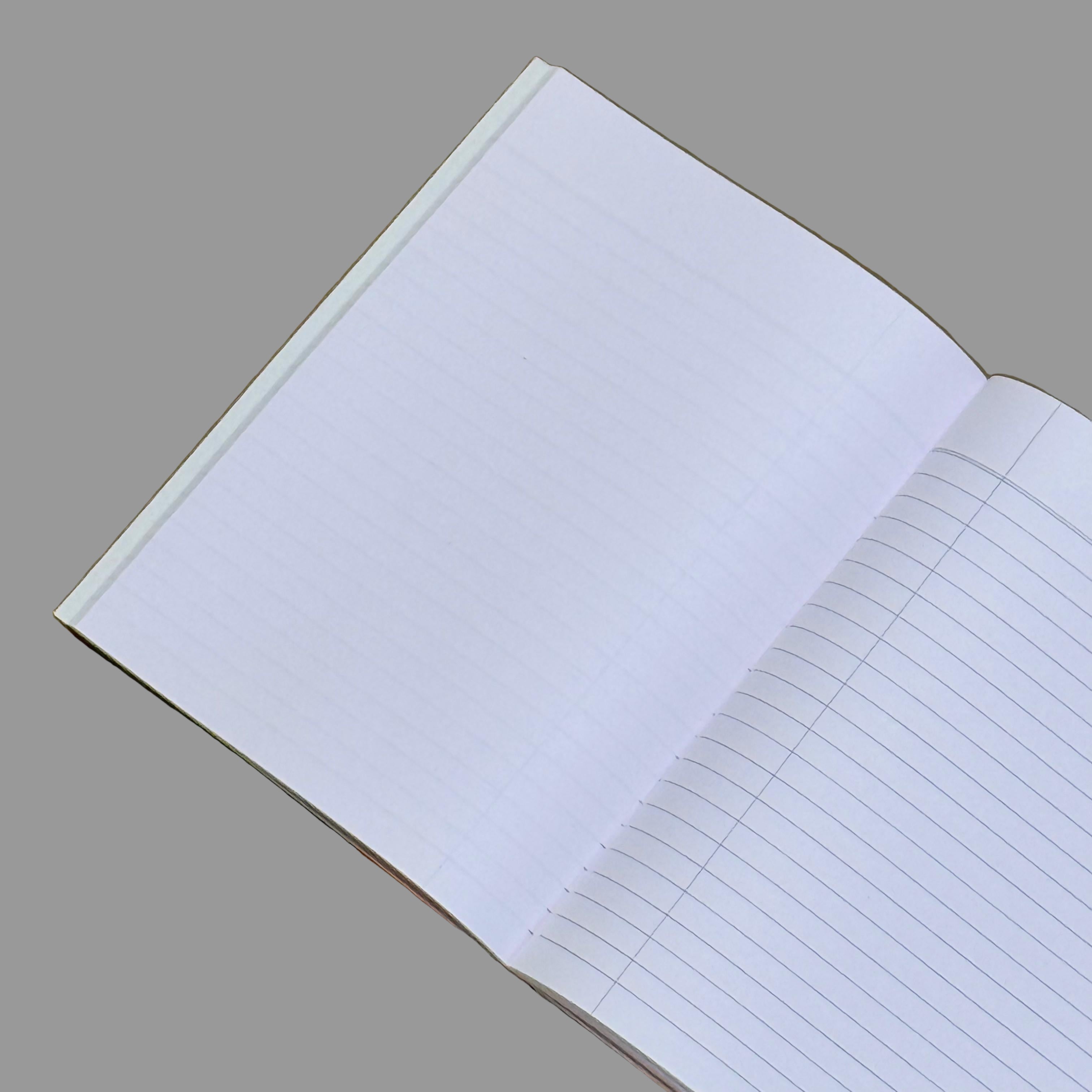 XAV- Single Line Hard Bound Interleaf Notebook