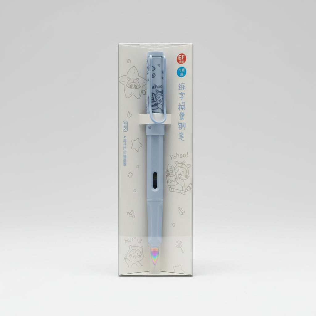 Cute Pastel Blue Erasable Ink Practice Fountain Pen