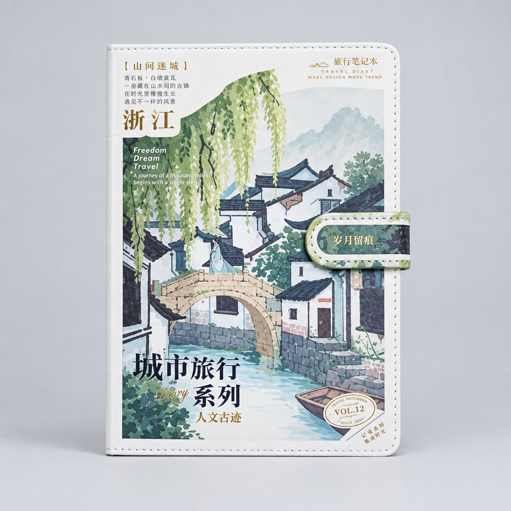 Fancy Japanese Side Lock Style Diary