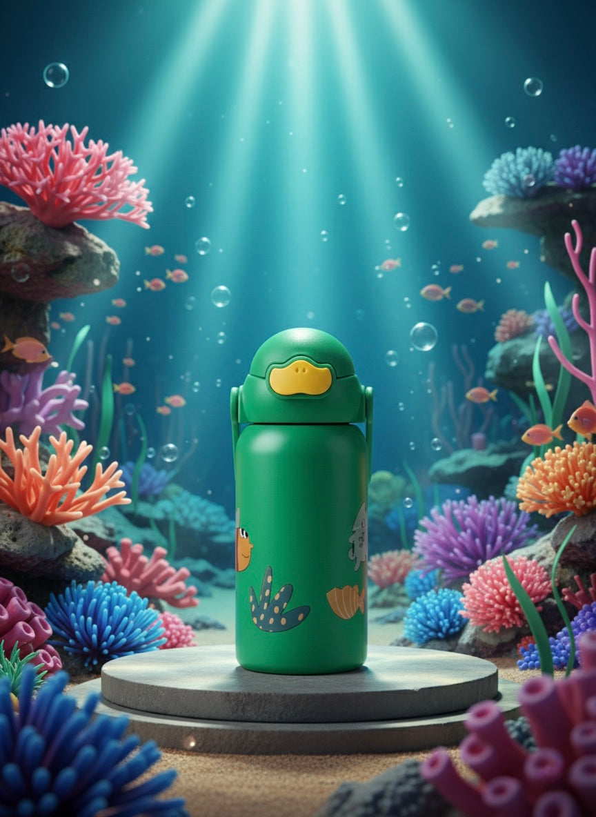 Whimsical Unicorn Kids Insulated Sipper Bottle | PINK