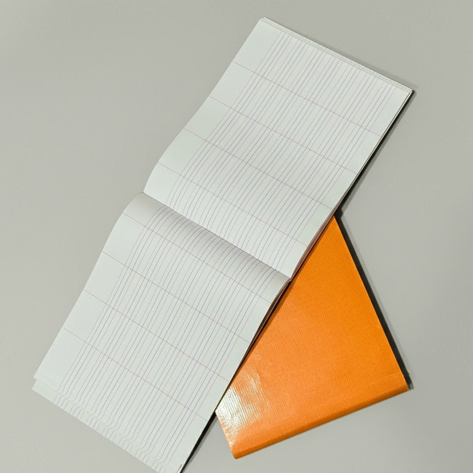 XAV- Hard Bound Four Line Column Notebook