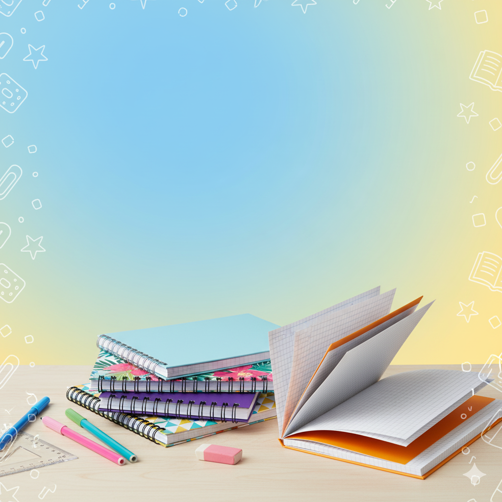 Full Scape and Spiral Notebook