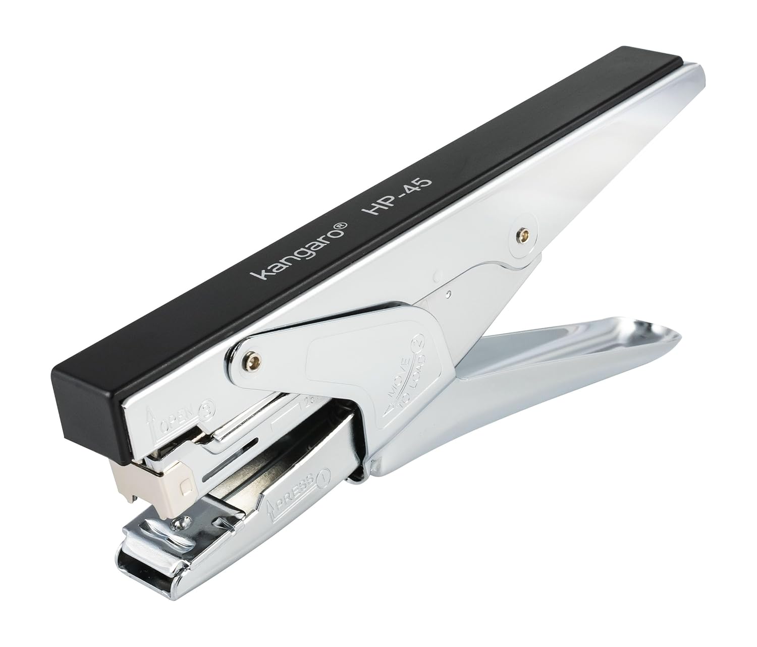 Kangaroo HP-45 All Metal Stapler, Standard Stapler with Quick Loading Mechanism