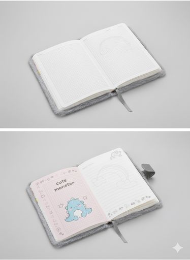 Soft Foam Cover Diary with Magnetic Lock