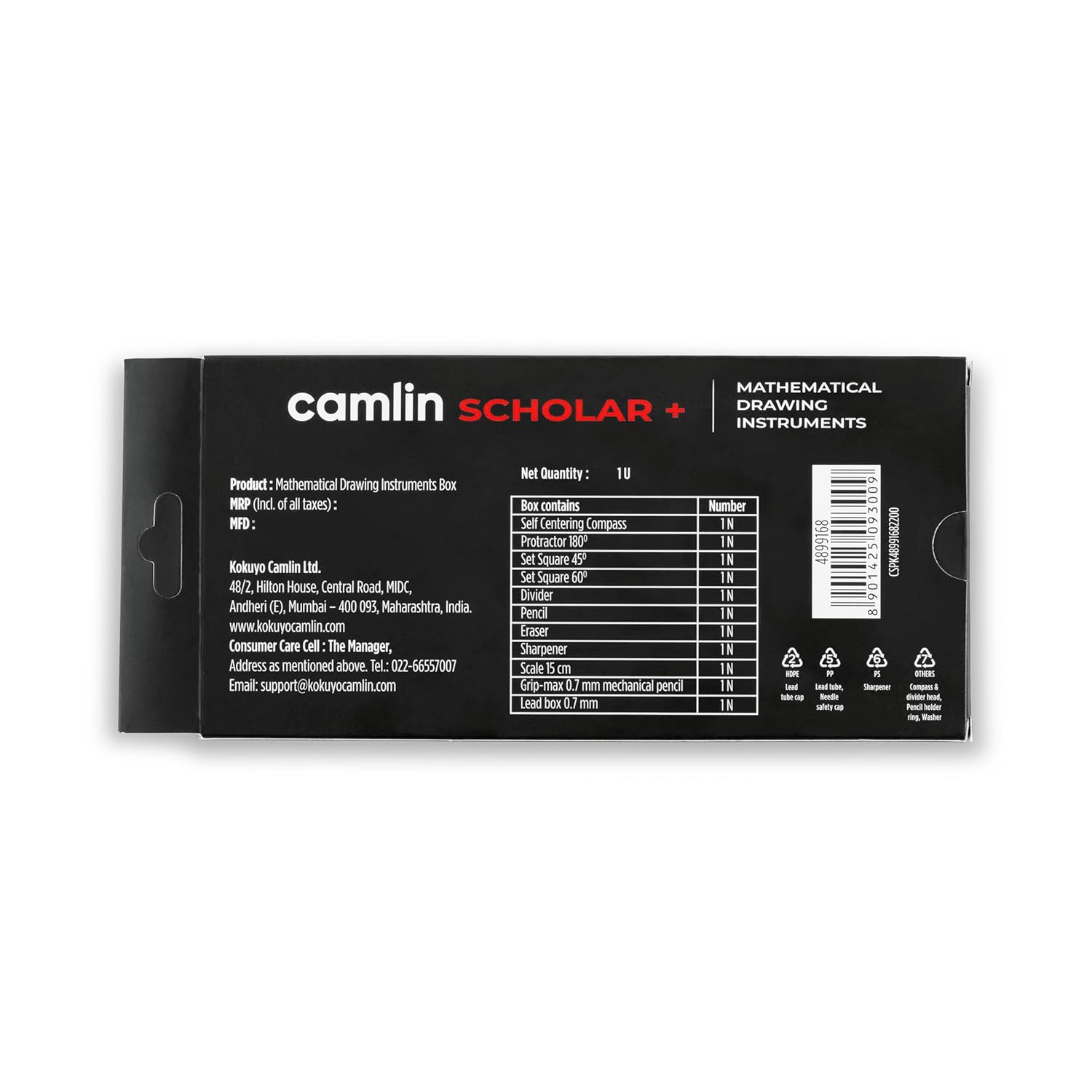 Camlin Scholar Plus Geometry Box