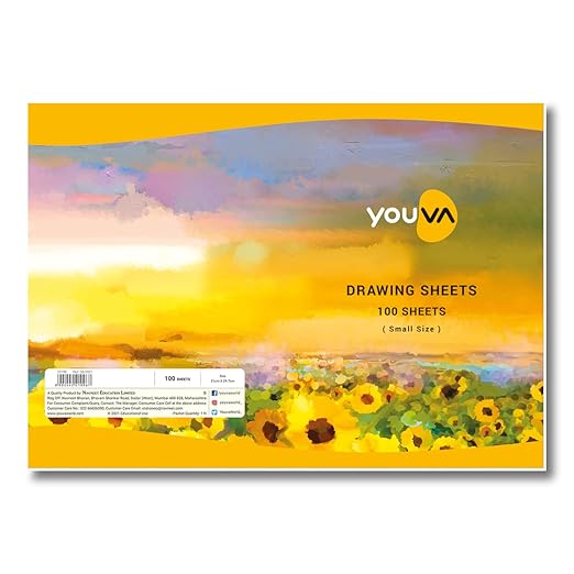 Navneet Youva | Loose Sheets | Drawing Sheets 21x29.7 cm | 100 Sheets | Pack of 1