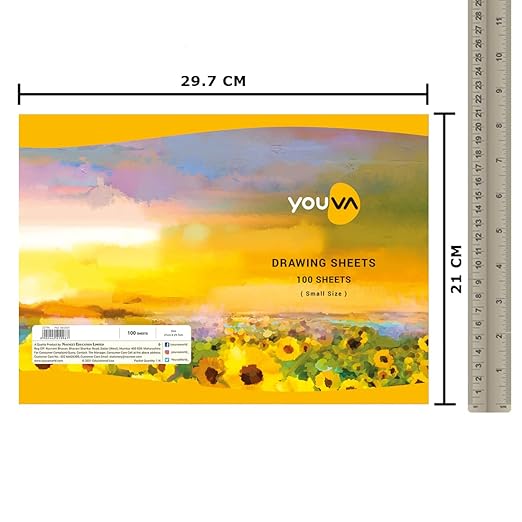 Navneet Youva | Loose Sheets | Drawing Sheets 21x29.7 cm | 100 Sheets | Pack of 1