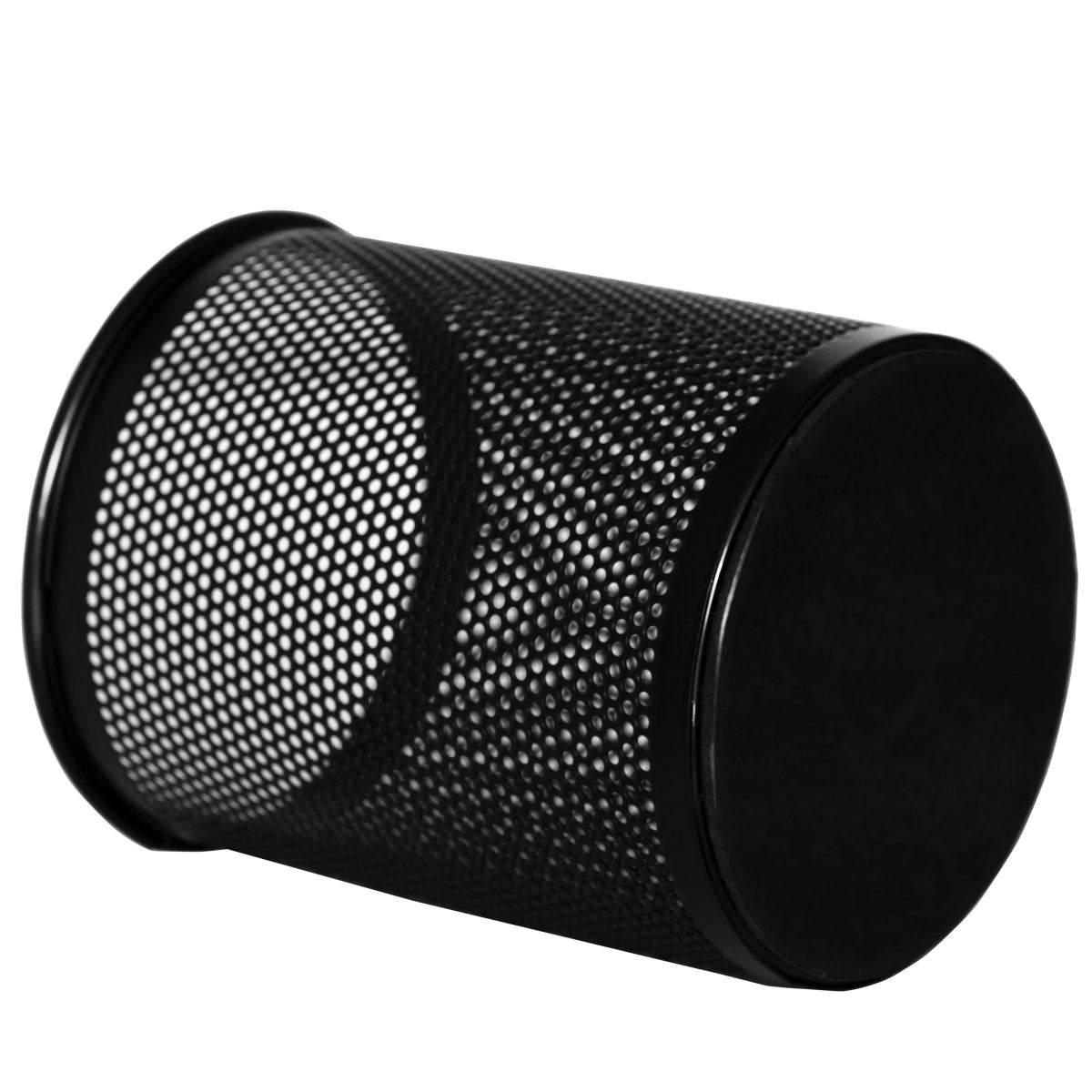 Black Round Mesh Pen Stand, Pencil Holder, Pen Organizer for Desk,