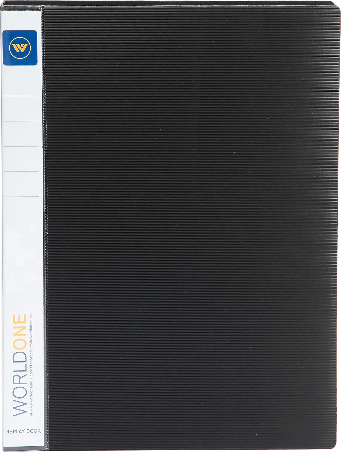 ‎Worldone A4 Size | Presentation Display Book File for Documents | 1.5mm Thick PP Board | Ultra Clear 100 Pockets with Case | Project Folder for School and Offices  (Set of 1)