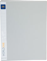 ‎Worldone A4 Size | Presentation Display Book File for Documents | 1.5mm Thick PP Board | Ultra Clear 100 Pockets with Case | Project Folder for School and Offices  (Set of 1)