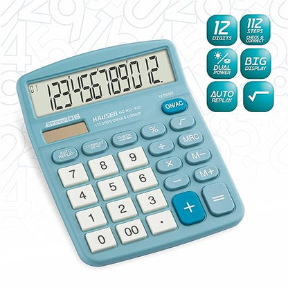 Hauser HC XO-837 Desktop Electronic Calculator